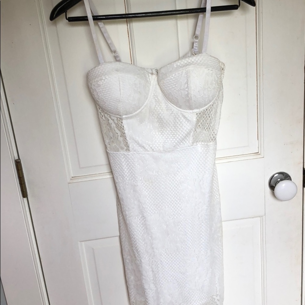 White lace Charlotte Russe dress